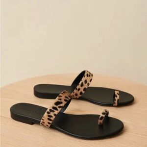 Jenni Kayne Pony Hair Strap Sandals